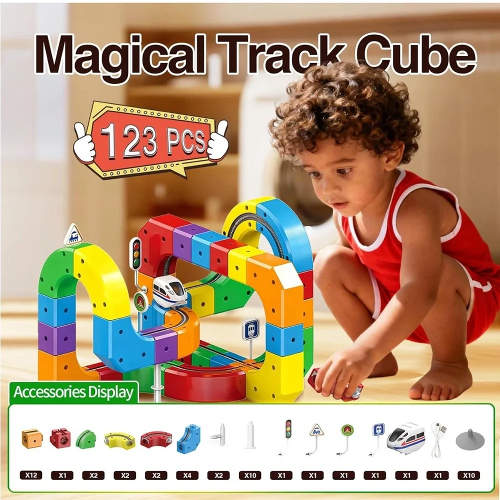 Magical cube track STEM Toy ages 4-8